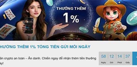 Cược USDT – Thưởng thêm 1% tổng tiền gửi mỗi ngày đến 100 USDT