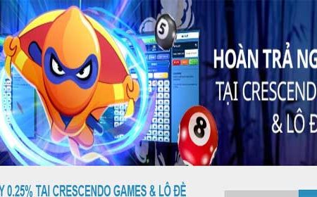 Nhận hoàn trả ngay 0.25% tại Crescendo Games và Lô Đề